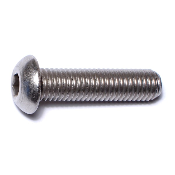 Midwest Fastener M10-1.50 Socket Head Cap Screw, Button-Head, Plain Stainless Steel, 40 mm Length, 3 PK 75594 - main